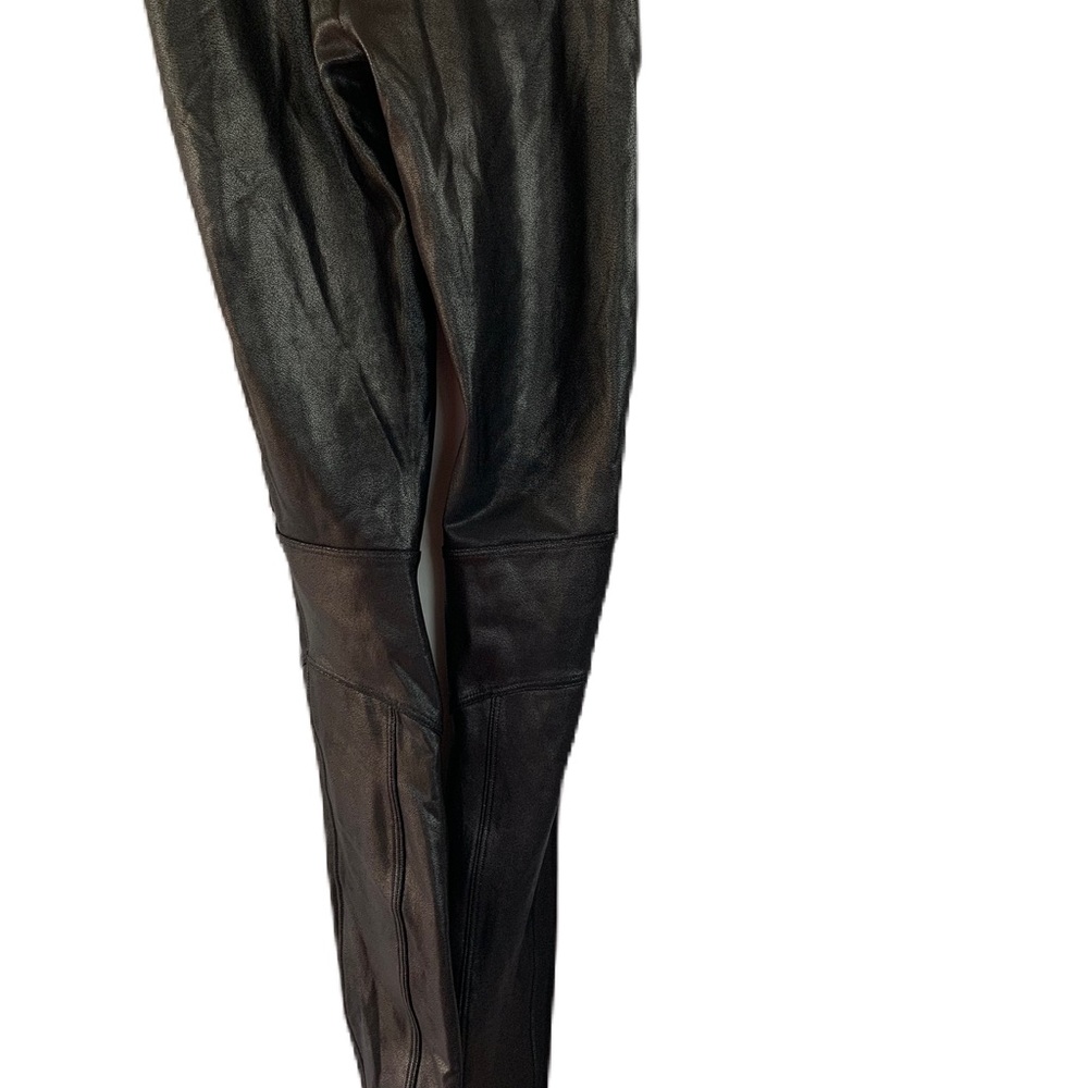 Spanx Faux Leather Moto Leggings. NWT.Size XS. Black. - Picture 3 of 9